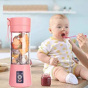 AZOD Portable Electric Automatic Juicer, Personal Size Blender Shakes and Smoothies Juicer Cup-Six Blades in 3D,Handheld Fruit Machine