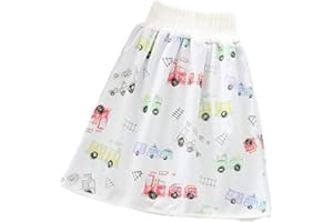 MORBUY-SHOP Jupe de Couche Bébé Enfants en Coton, Morbuy Lavable Jupe d'apprentissage Propreté Couche-Culotte d'entraînement Anti-Fuite Taille Haute Respirante Réutilisable