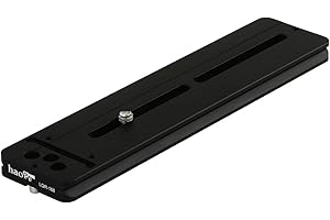 Haoge LQR-168 168mm Pied d'objectif Universel à dégagement Rapide pour Nikon,Tamron, Sigma, Pentax, Telephoto Compatible avec trépied Arca Swiss Rotule Tête sphérique
