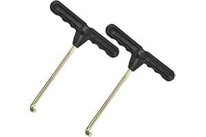 KLYNGTSK 2 Stück Trampolin Werkzeug Metall Trampolin Federzieher Auspufffeder Haken Trampolin Federspanner T Haken Abzieher Werkzeug Federhaken für Jumping Trampolin Zelthering