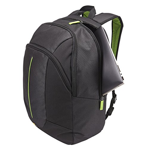 Case Logic Prevailer Rucksack für Notebooks bis 43,9 cm (17.3 Zoll) schwarz/grün - 9