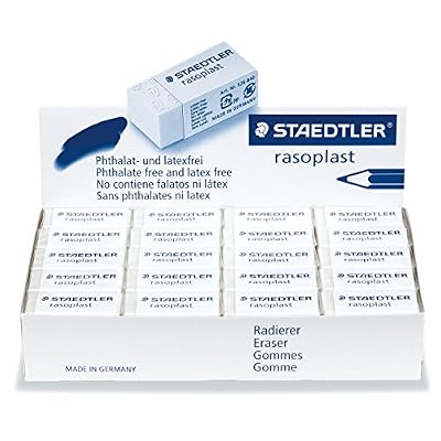 Staedtler Lot de 40 Gomme Blanc