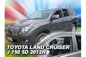 Car Lux AR03836 - Derivabrisas Deflectores de Viento Delanteros para Land Cruiser J150 Desde 2009-