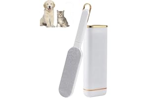 HZSZJMN Pet Hair Remover, Large Lint Brush With Self-Cleaning Base, Fluff Remover for Clothes, Reusable Double-Sided Fur Cleaner for Dog and Cat