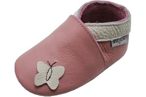Mejale Weiche Sohle Leder Babyschuhe Lauflernschuhe Krabbelschuhe Kleinkind Kinderschuhe Hausschuhe Jungen Mädchen Krabbelschuhe Karikatur Sterne 0-3 Jahre