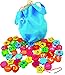 Toys of Wood Oxford Jumbo Wooden Threading Beads Alphabet Blocks and Number Blocks 46 pieces in a bag