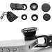 LipiWorld Universal Clip Type 3 in 1 Fish eye- Cell Phone Camera Lens Kit, Wide Angle & Macro Lens for Mobile Phone iPhone 4S 5 5S 6 Plus Samsung Galaxy HTC - RS.159.00