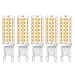 Produktbild G9 LED Lampe Birne 5W Dimmbar 600Lumen AC220V 88xSMD LEDs Warmweiß 3000K 360°Abstrahlwinkel Equivalent zu 50W Glühbirne (5 Stück)