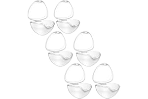 Gruvox 6 Pack Baby Pacifier Cases - Clear - for Travel and Home