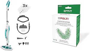 Polti Vaporetto SV450_Double Scopa Vapore Doppia Funzione con Pulitore  Portatile, 13 Accessori, 1500 W, 0.3 Litri, Plastica, Verde/Bianco \u0026  PAEU0285 Frescovapor Deodorante Cattura Odori per Vaporetto : Amazon.it:  Casa e cucina