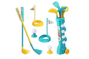 Tumnea Juguetes de para Niños Juguetes al aire libre Juego de Clubes de Golf, Mini Golf, Juguetes Deportivos para Niños Pequeños