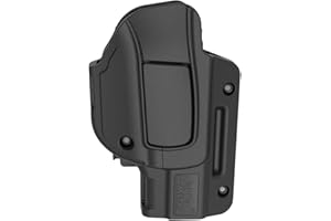 OMITAC Fondina G19 con clip da cintura, fondina OWB per Glock19 G23 G32 Gen 1-5 per destrorsi fuori cintura nascosta per cintura da 3,8 - 5,6 cm