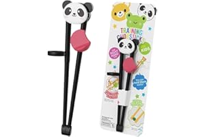 JCHENYE Aiuto per la pratica dei bastoncini da mangiare per bambini,un adorabile clip per i bastoncini in forma di panda per i principianti, bastoncini da mangiare di panda sostituibili (Stile panda)