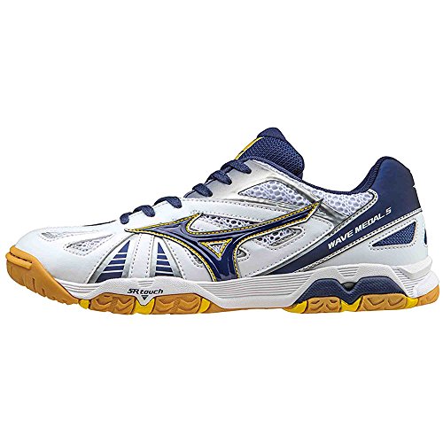 Preisvergleich Produktbild Mizuno Schuh Wave Medal 5 , weiß / navy, 5,0