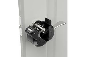 PUGED Door Handle Lockout Device Cover with Code to Disable Door Handle Temporary Combination Lock for Bedroom from Outside Knob Lock (1)