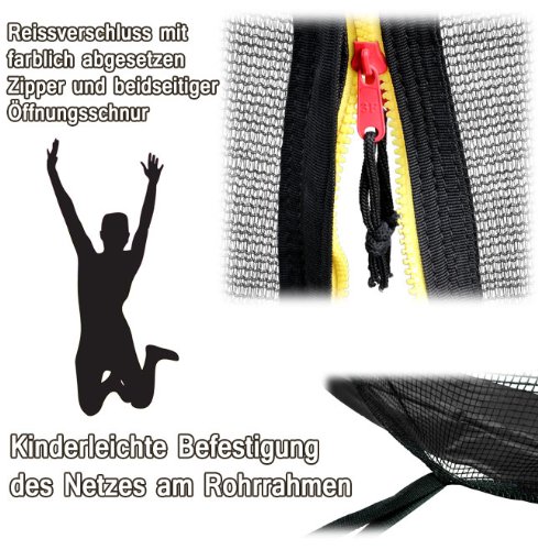 Terena® Ersatznetz Sicherheitsnetz für Trampolin 244 – 305 – 366 – 396 – 430 – 460 – 488 - 4