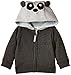 Pumpkin Patch Baby-Boys Panda Hoodie, Grey (Licorice), 0-3 Months