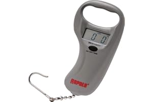 Rapala - Peson Digital Sportsman Digital Scale - Article de Pêche de Pesée des Poissons - Poids Max. 25 kg - Écran Facile à Lire - Affichage kg ou lb - Grande Autonomie - Crochet en Acier Inoxydable