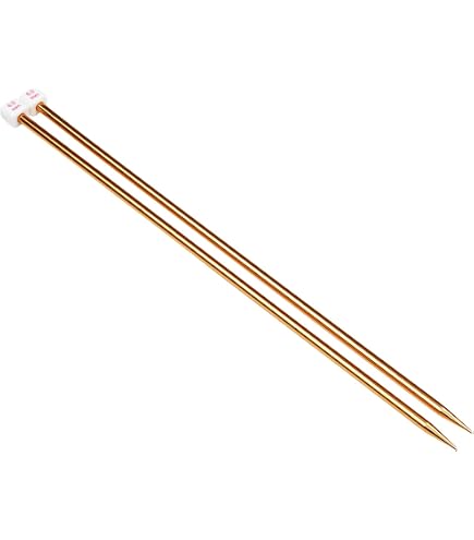 KnitPro Ferri Da Maglia Nova Cubics 1 Punta - 35 Cm X 4 Mm, Ottone Lucido, Qualità Professionale