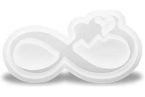 Yuanchu Moule en silicone pour bougeoirs, décorations en forme de cœur, moules en plâtre pour couler de la résine, rubans et cœurs, moules en silicone pour bricolage, cristal, époxy, bougies