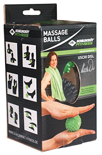 Schildkröt Fitness MASSAGE BÄLLE im 2er Set (green-grey), 960054 - 3