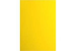 Vaessen Creative 2927-005 Florence Cardstock papier, żółty, 216 g/m², DIN A4, 10 sztuk, gładkie, do scrapbookingu, produkcji kartek, wytłaczania i innych prac ręcznych