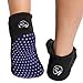 Produktbild Rutschfest Socken für Krankenhaus Rehabilitation Krankenpflege Home Chemo und Senioren. Luxus Bambus Pantoffel Socken. Verhindern Sie Fälle mit Sicherheitsgreifer Socken (2pack) (Klein EU 35 - 37)