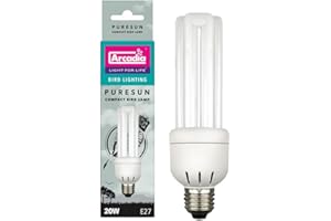 Arcadia Bird Lamp 20 W Bombilla de bajo consumo para pájaros uva y UVB flimmerfrei
