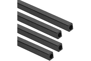 AFuex 4 Stück Kohlefaserrohr - Kohlefaser-Pultrudierrohr Quadrat Innen Innen,6x3mm
