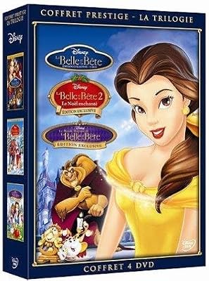 THE WALT DISNEY COMPAGNY La Belle et la Bête + La Belle et la Bête 2 : Le Noël enchanté + Le monde magique de la Belle et la Bête - coffret 4 DVD