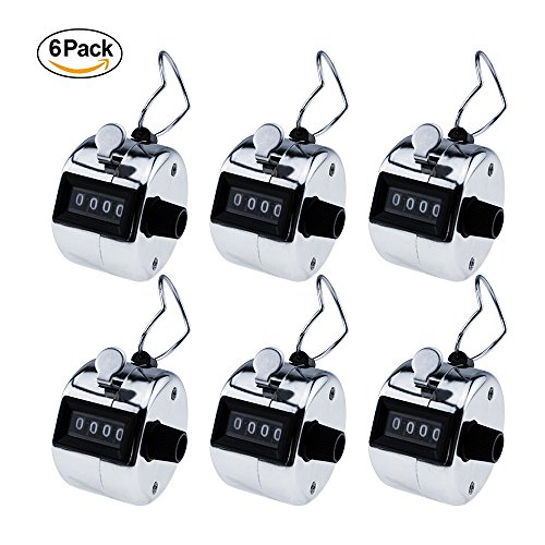 Horsky Contatore Manuale, Contatore Meccanico Manuale a 4 cifre 6 pacchi Official