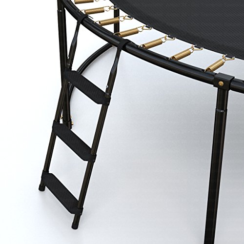 Trampolin Leiter 86 oder 110 cm lang | Treppe mit 3 breiten Stufen | praktische Einstiegsleiter für Gartentrampoline - 2