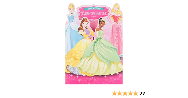 Carte D Anniversaire Disney Princess Pour Petite Fille Taille Moyenne Par Hallmark Amazon Fr Fournitures De Bureau
