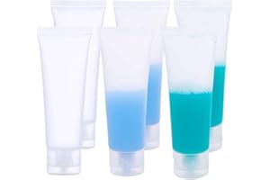 BENECREAT Mini Botella Invertida Tubo Suave Cosmético Transparente Tubo de Empaquetado