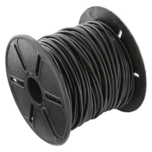 AURORIS - 5m Rolle Premium Lederband rund - Ø 2mm - schwarz