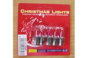 FDL Pack of 5 Spare Purple Push in Fairy Bulbs - 7v 0.98w 0.14a (S24)