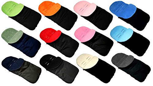 UNIVERSAL FIT FOOTMUFF COSY TOES FIT BUGGY & ALL PUSCHAIR ACCESSORIES (Blue)