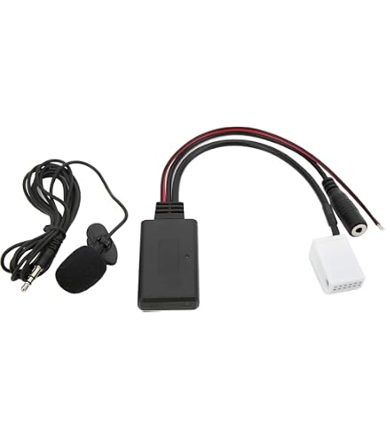 Bluetooth per Auto, Cavo Bluetooth AUX IN 59,1 pollici Cavo Aux Cavi stereo ausiliari Cavo o radio Bluetooth Vivavoce Adattatore AUX per auto con microfono adatto per alfa Grande