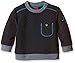 s.Oliver Baby Boys mit Kontrastbündchen Plain Sweatshirt, Blue (dark Blue 5958), 18-24 months (Manufacturer size: 92)