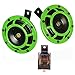 Produktbild Auto Horn Eletric 12 V 135dB super laut High Sound und Low Tone Metall Twin Horn Kit mit Halterung für Cars LKWs SUV Vans Motorräder Off Road Boote