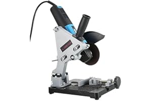 TOPOLENASHOP Supporto da Banco per Smerigliatrice Angolare 115/125 mm – Troncatrice da Banco Universale per Flex | Struttura Robusta Regolabile | Accessorio per Taglio e Lavorazione Metallo