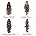 Elegant Hair - 22" PONYTAIL Clip in Hair Piece WAVY Dark Brown/Blonde Mix #4/613 REVERSIBLE Claw Clip Attachment 250g
