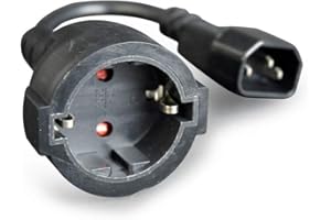 GEMBIRD Cablexpert - Conexion Shucko Hembra A Iec C14 Macho 0.15Mts