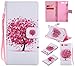 Produktbild YYhin schutzhülle für Sony Xperia XZ1(5.2") hülle,Schutzhülle/Faltabdeckung, Flip-Ledergeldbörse, Kartenhalter #05/Baum in Farbe