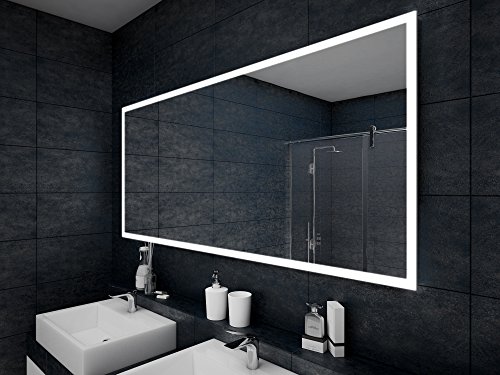 Design Badspiegel mit LED Beleuchtung Wandspiegel Badezimmerspiegel nach Maß - 3