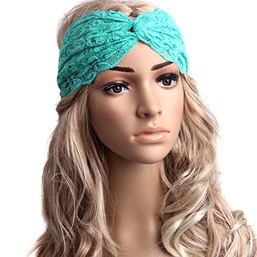 4 Fasce Capelli Con Fiocco - Cotone Intrecciato, Sportive, Per Yoga, Corsa - Stile Retrò - Foto 6