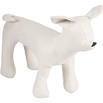 Manichino Cane Croci Taglia XS - Per Esposizione Abbigliamento, Dorso 25cm, Tessuto Nero - Foto 5