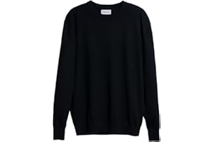 Diana Studio, Maglione Girocollo Basico - Uomo, 100% Lana Merino Extrafine, Tinta Unita, Maniche Lunghe