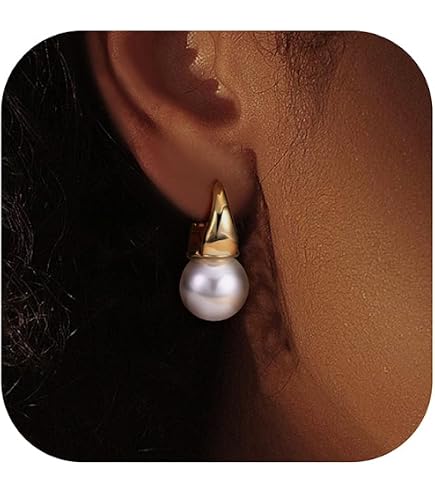 Orecchini A Goccia Con Perle E Zircone 14K | Foglia Dorata E Perle, Leggeri, Per Matrimoni E Feste, Regalo Elegante