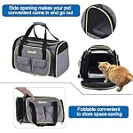 DADYPET-Trasportino-Morbido-per-Cani-e-Gatti-Morbidi-e-Pieghevoli-con-tappeti-di-Lana-per-Viaggi-in-AereoAutoTreno-445-33-28-cm